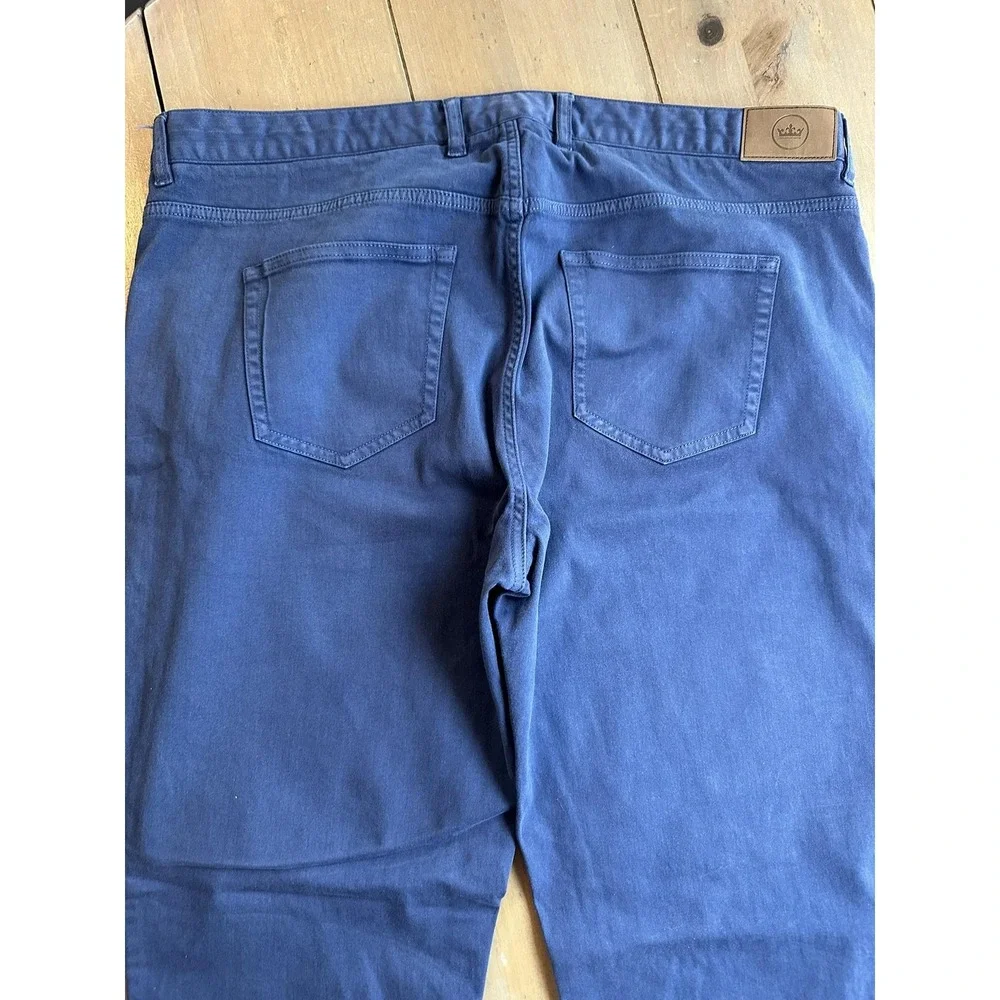 Peter Millar‎ Pants Mens 40 Navy Blue Five-Pocket Chino Golf Stretch Casual